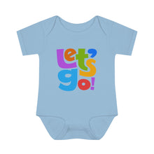 Load image into Gallery viewer, LMTE "Let's Go' Infant Baby Rib Bodysuit
