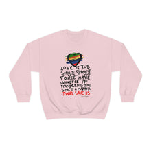 Load image into Gallery viewer, LMTE "Love will Save" Crewneck Sweatshirt