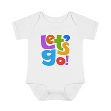 Load image into Gallery viewer, LMTE "Let's Go' Infant Baby Rib Bodysuit