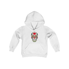 Load image into Gallery viewer, LMTE "Candy Skull" Youth Hooded Sweatshirt