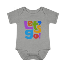 Load image into Gallery viewer, LMTE "Let's Go' Infant Baby Rib Bodysuit