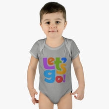 Load image into Gallery viewer, LMTE "Let's Go' Infant Baby Rib Bodysuit