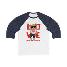 Load image into Gallery viewer, LMTE "Cool Teddy" Unisex 3\4 Sleeve Baseball Tee