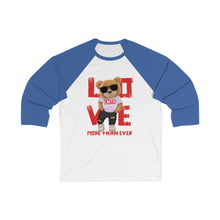 Load image into Gallery viewer, LMTE "Cool Teddy" Unisex 3\4 Sleeve Baseball Tee
