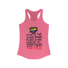 Load image into Gallery viewer, LMTE "Love will Save" Women's Ideal Racerback Tank