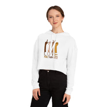 Load image into Gallery viewer, LMTE ASL Women’s Cropped Hooded Sweatshirt