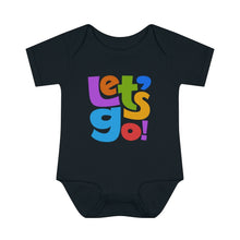 Load image into Gallery viewer, LMTE "Let's Go' Infant Baby Rib Bodysuit