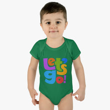 Load image into Gallery viewer, LMTE "Let's Go' Infant Baby Rib Bodysuit