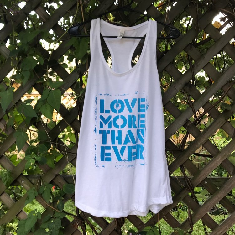 Gender-Neutral White and Blue LMTE Tank