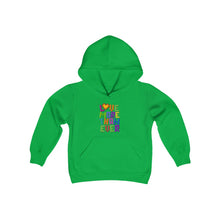 Load image into Gallery viewer, LMTE "Blocks of Love" Youth Hoodie