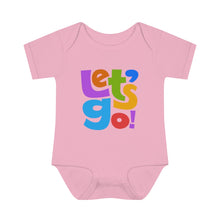 Load image into Gallery viewer, LMTE "Let's Go' Infant Baby Rib Bodysuit