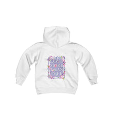Load image into Gallery viewer, LMTE Youth Powered By Love Hoodie