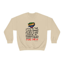 Load image into Gallery viewer, LMTE "Love will Save" Crewneck Sweatshirt
