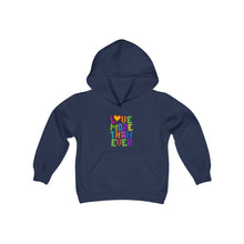 Load image into Gallery viewer, LMTE "Blocks of Love" Youth Hoodie