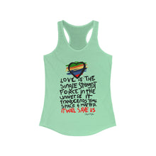 Load image into Gallery viewer, LMTE "Love will Save" Women's Ideal Racerback Tank