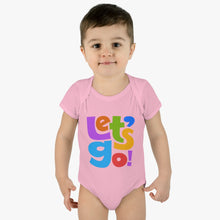 Load image into Gallery viewer, LMTE "Let's Go' Infant Baby Rib Bodysuit