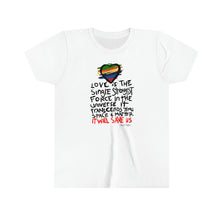 Load image into Gallery viewer, LMTE &quot;Love Will Save&quot; Youth Short Sleeve Tee
