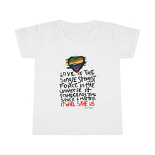 Load image into Gallery viewer, LMTE &quot;Love Will Save&quot; Toddler T-shirt
