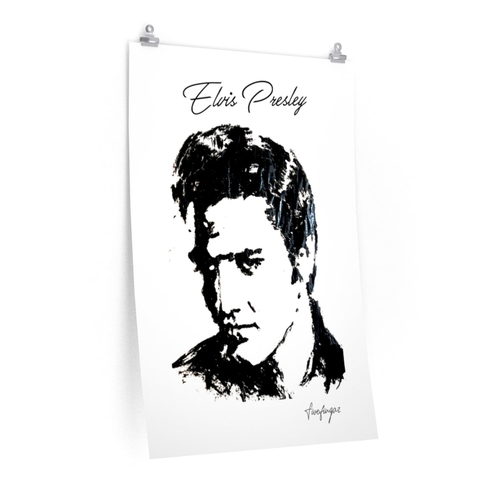 Elvis Presley print - finger painting