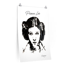 Load image into Gallery viewer, Princess Leia Print - finger painting
