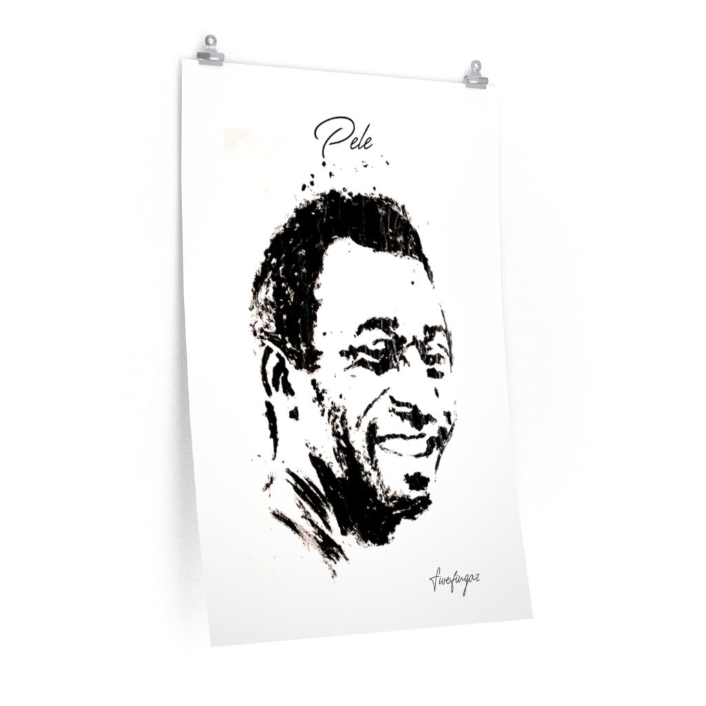 Pelé print - finger painting
