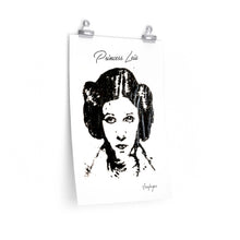 Load image into Gallery viewer, Princess Leia Print - finger painting
