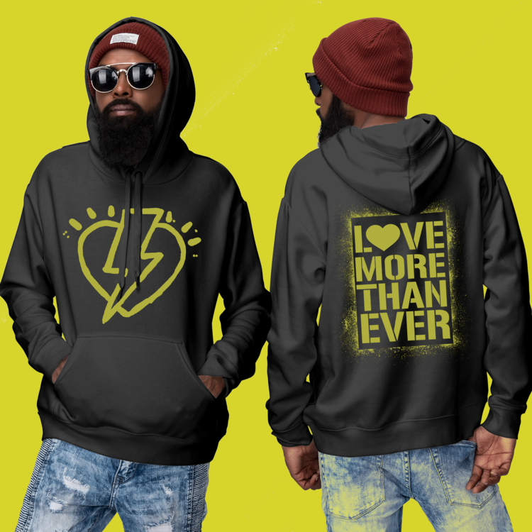 Black & Yellow LMTE Love Power Hoodie