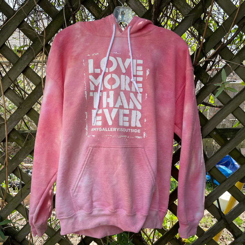 Pink LMTE Tie Dye hoodie