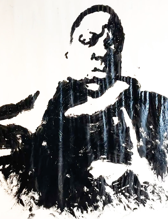 Notorious BIG finger painting