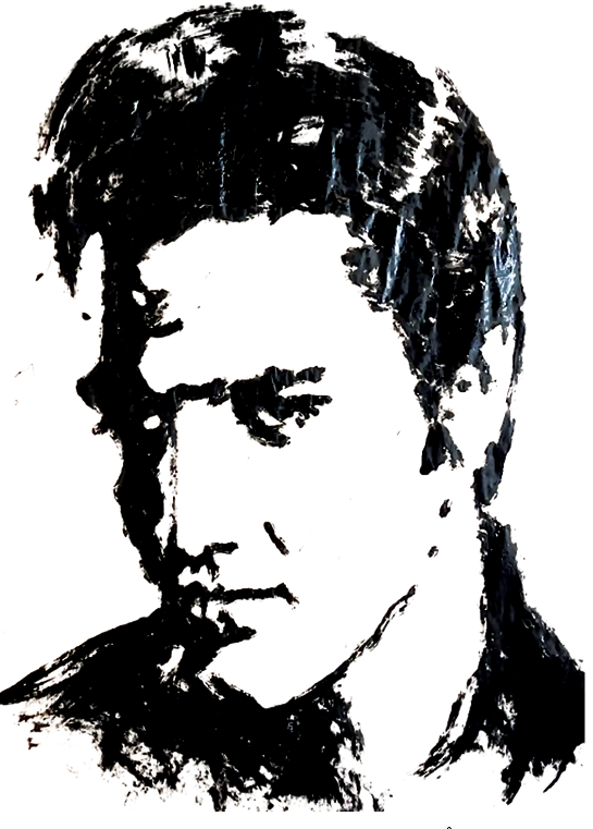 Elvis Presley - finger painting 4ft x 5ft
