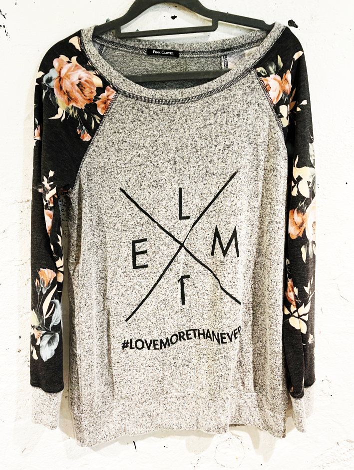 LMTE Women's Floral Print Sweater - Size XS