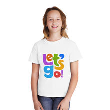 Load image into Gallery viewer, LMTE &quot;Let&#39;s Go&quot; Youth Midweight Tee
