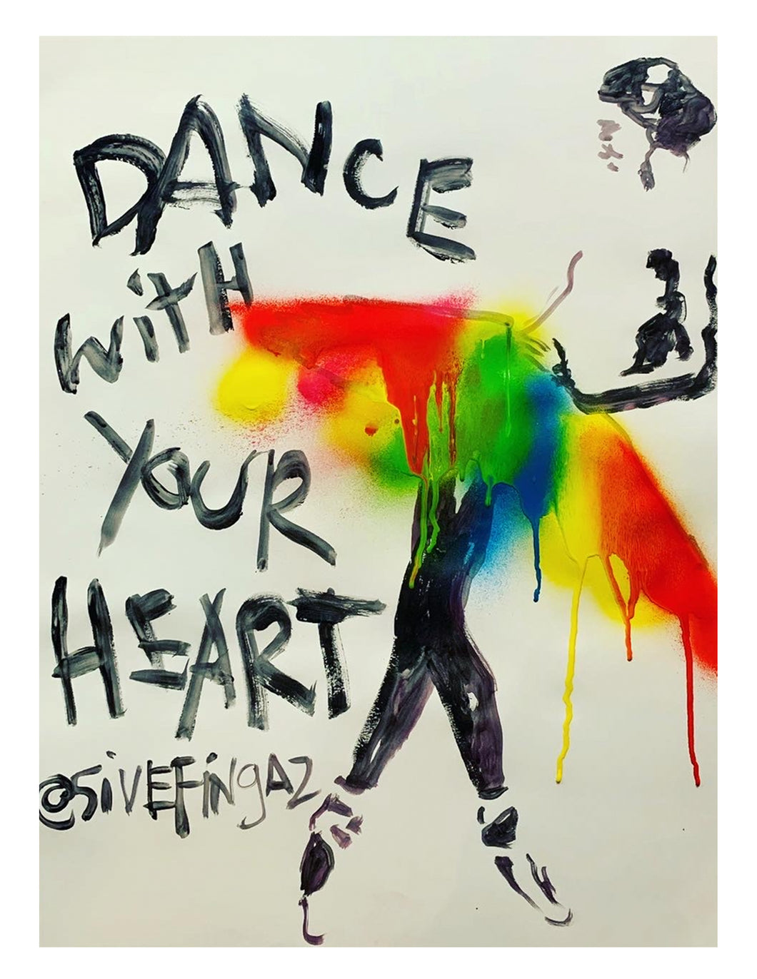 Dance with your heart print