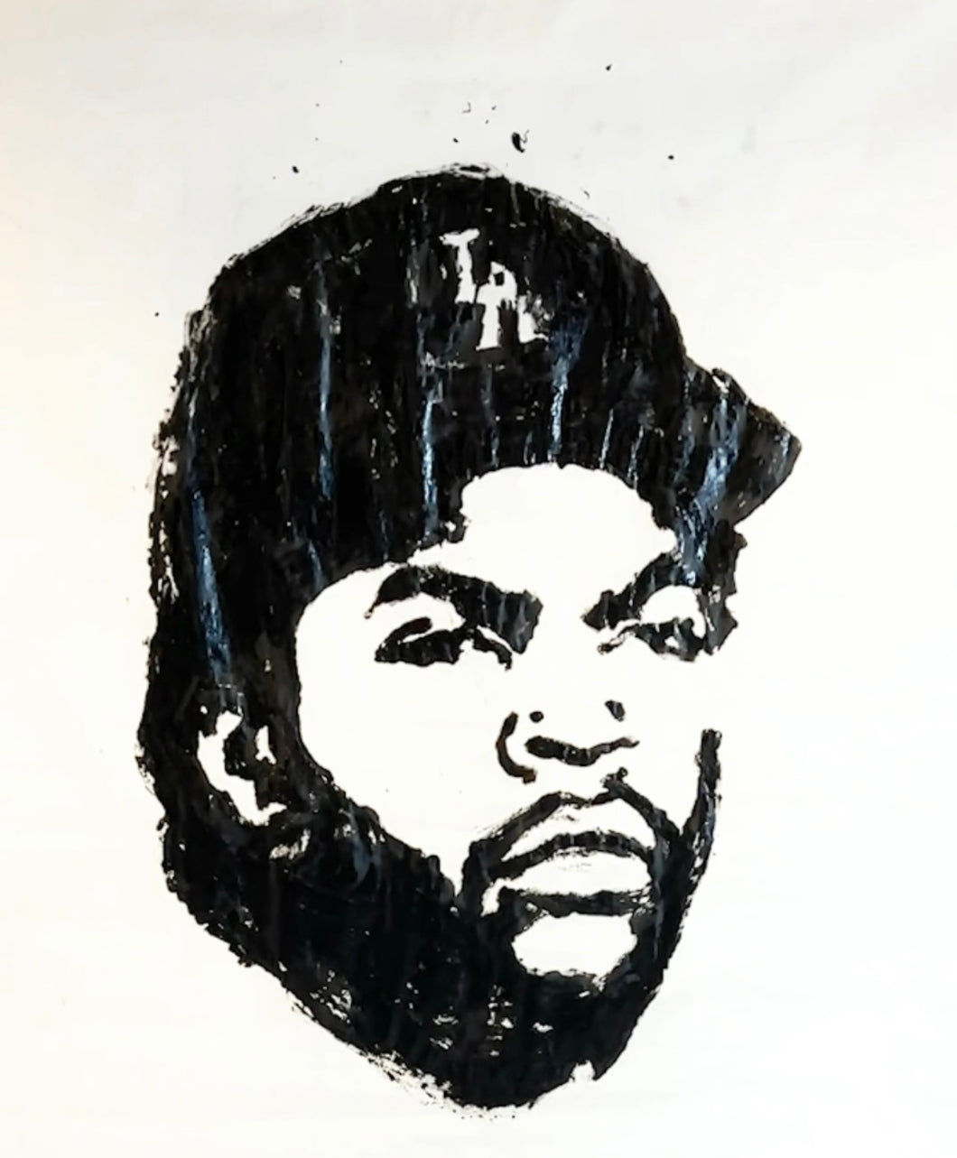 Ice Cube finger painting 4ft x 5ft