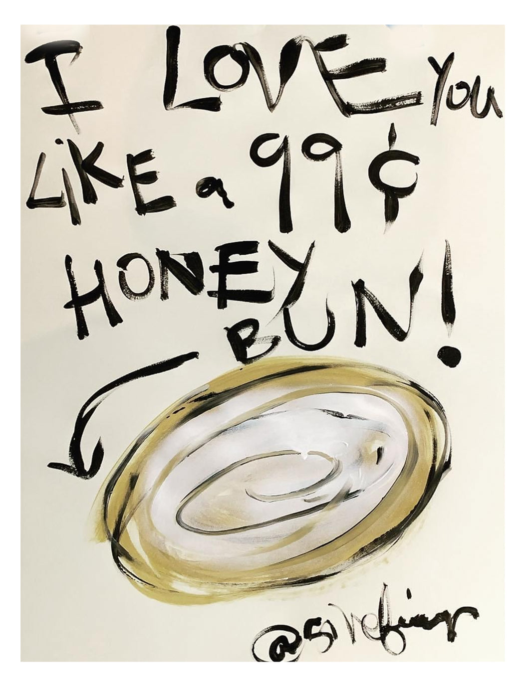 Honey Bun Print