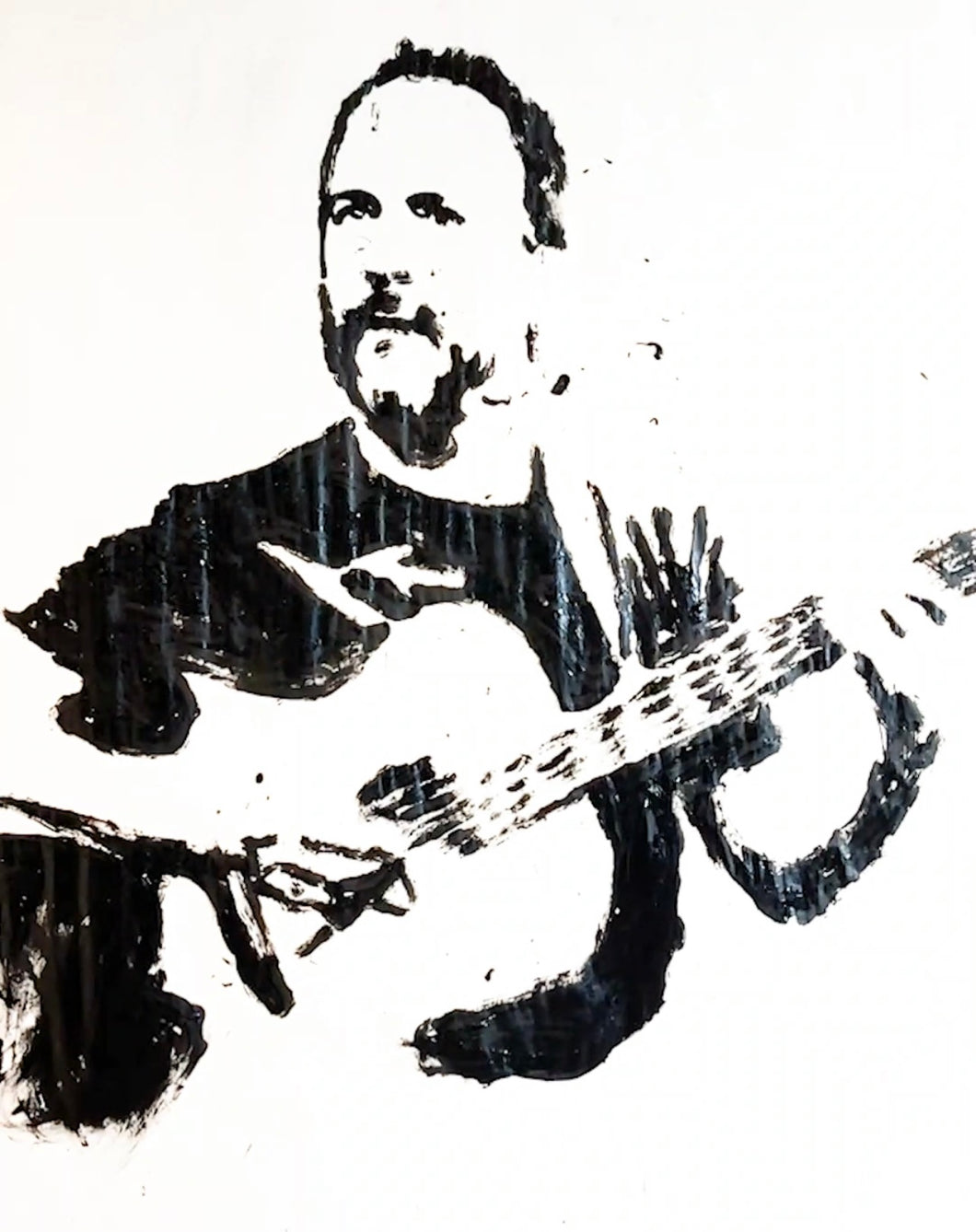 Dave Matthews - Finger painting 4ft x 5ft