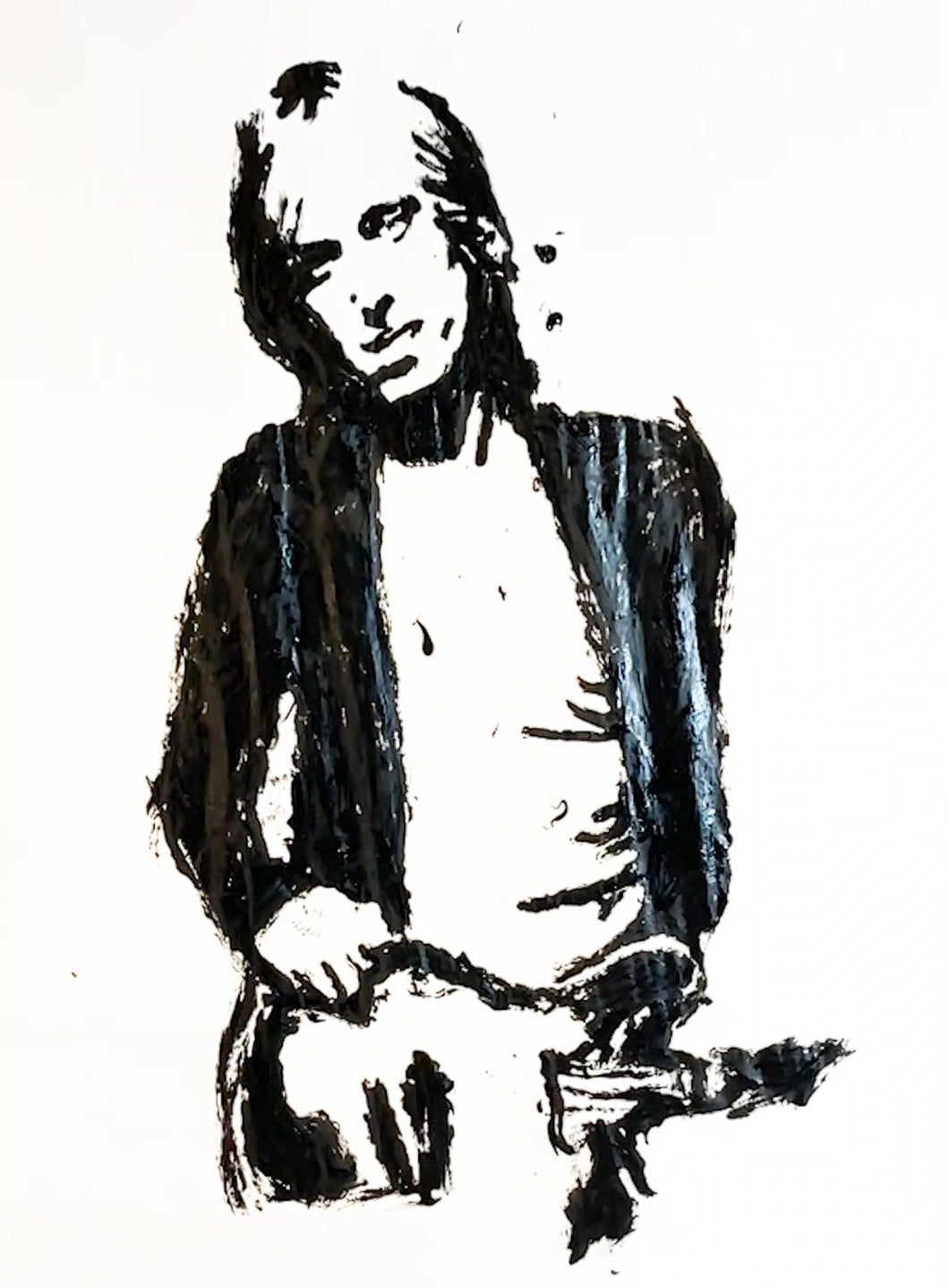Tom Petty finger painting 4ft x 5ft